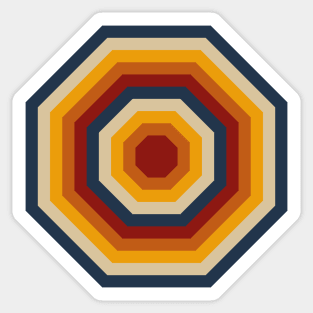 Retro Octagon Sticker